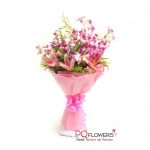 Pink Memorable - Orchids and Lilies Bouquet 7300-send-flowers-to-viet-nam-230321