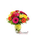 Sunny day- Gerberas and Roses Vase 7660-vietnam-020421